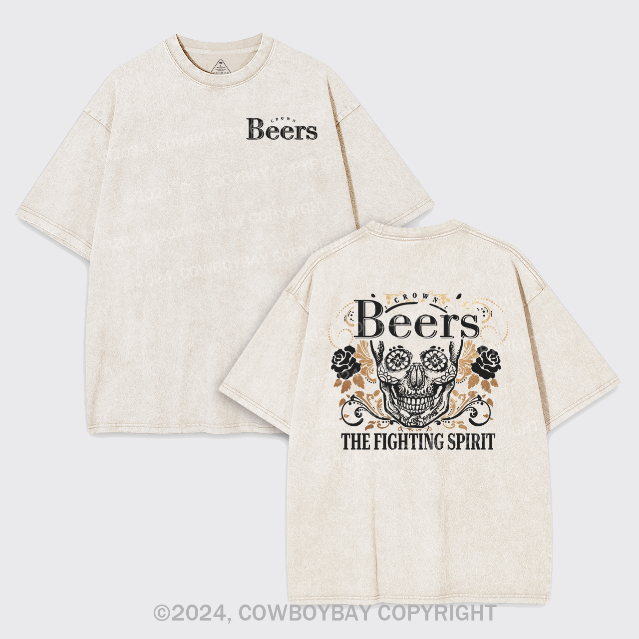 Beer Fighting Spirit Garment-dye Tees