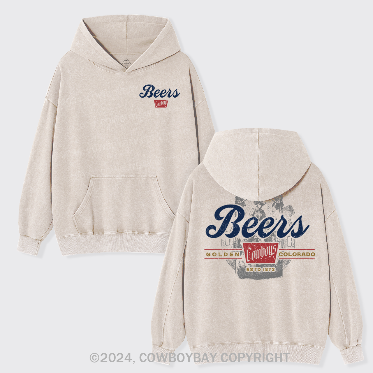Let's Be Full Of Coors Garment-Dye Hoodies