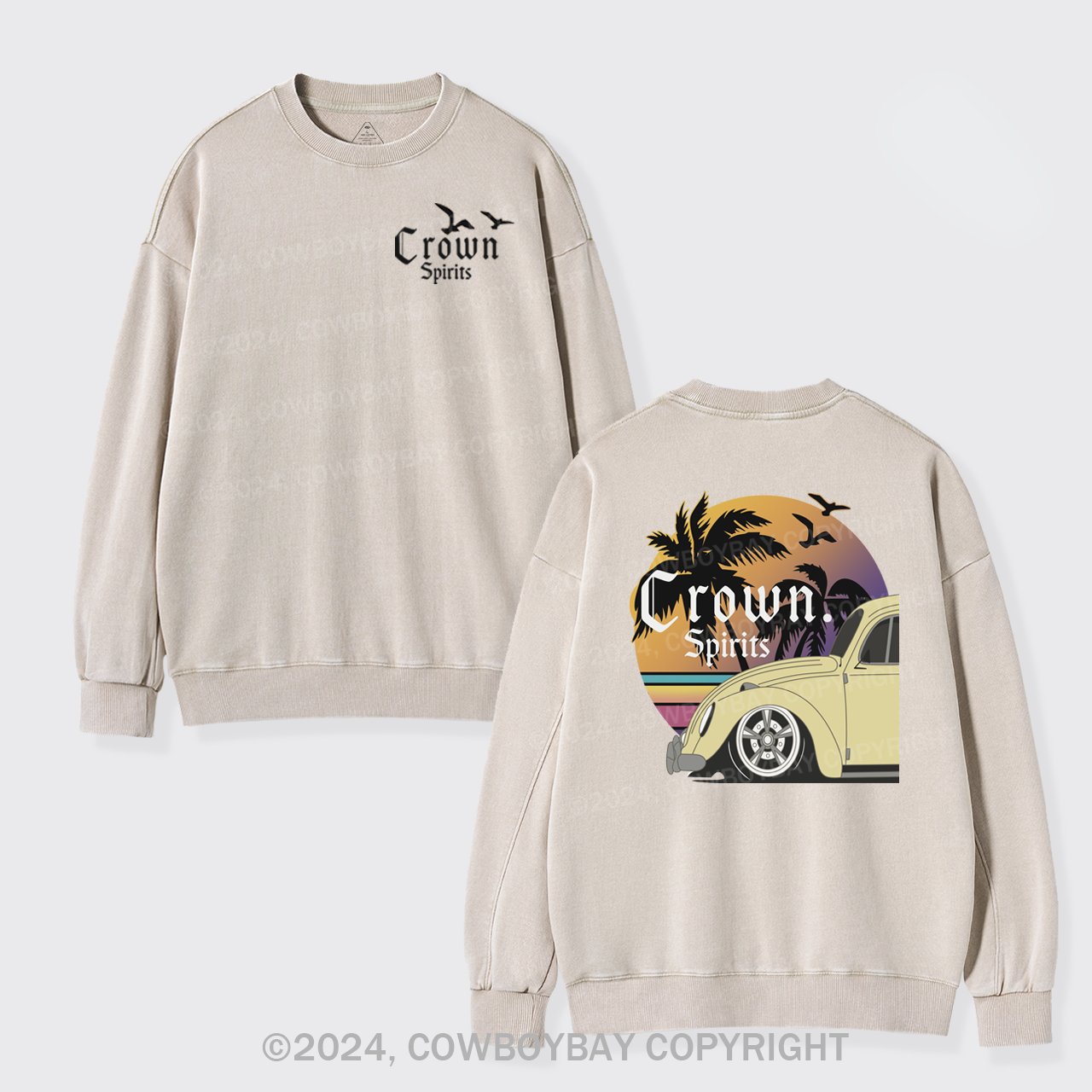 Beers With Hot Summer Washed Sweatshirts