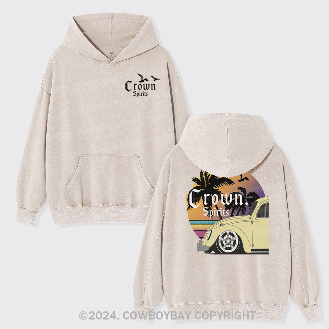 Beers With Hot Summer Garment-Dye Hoodies