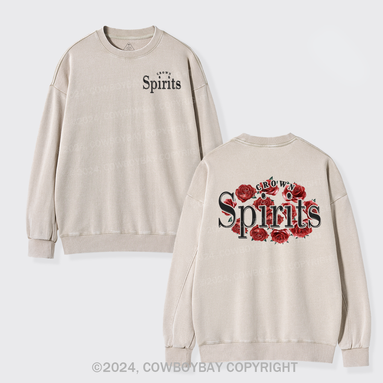 We Love Beer Rose Washed Sweatshirts