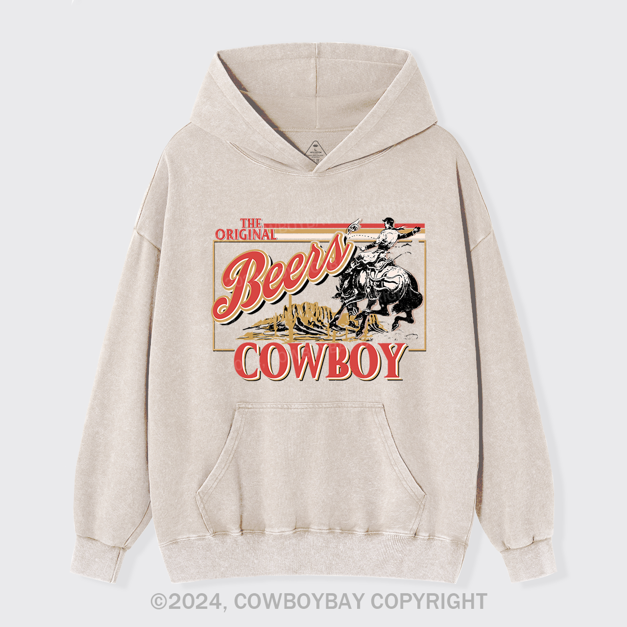 Coors,The Rodeo of Cowboy Garment-dye Hoodies