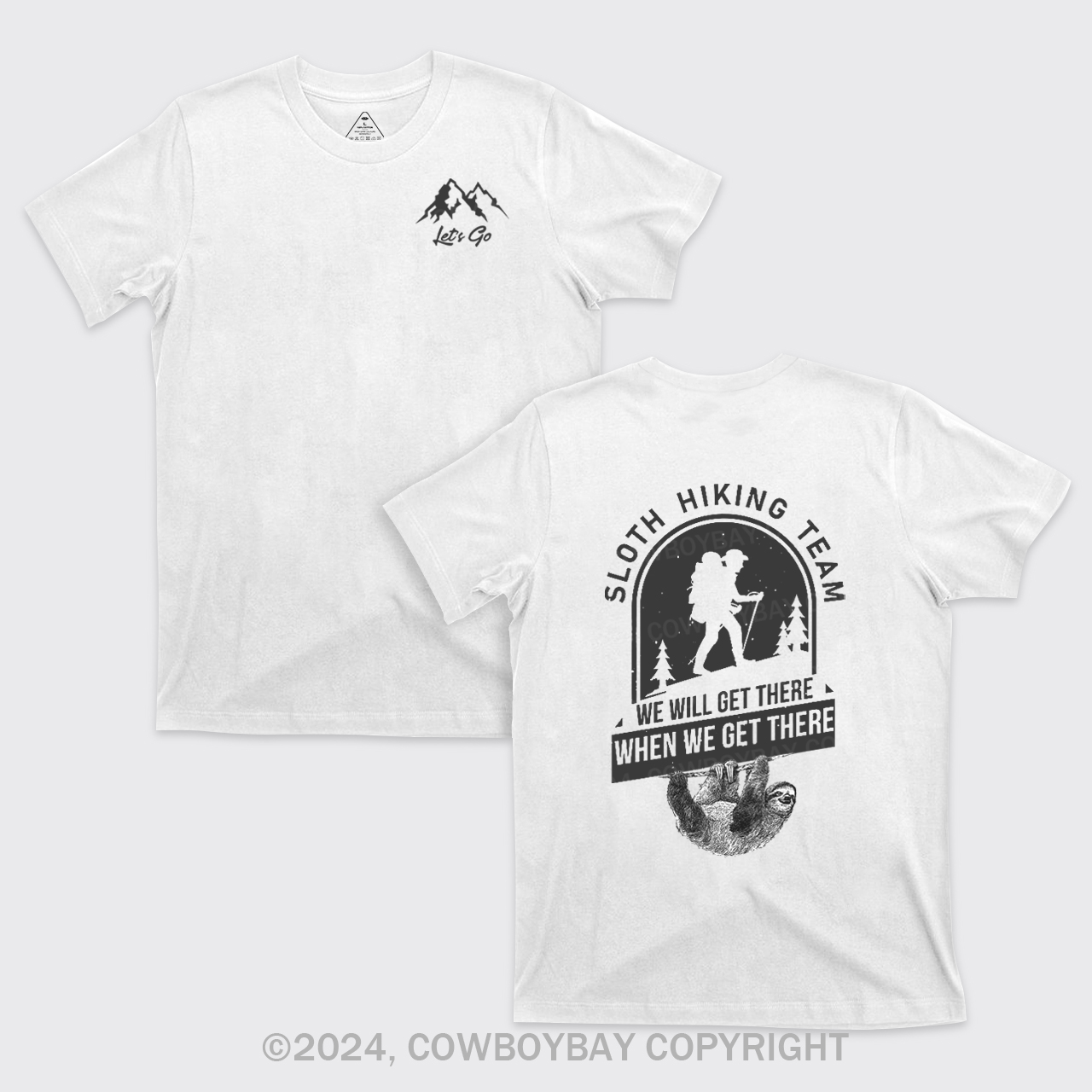 Sloth Hiking T-Shirts