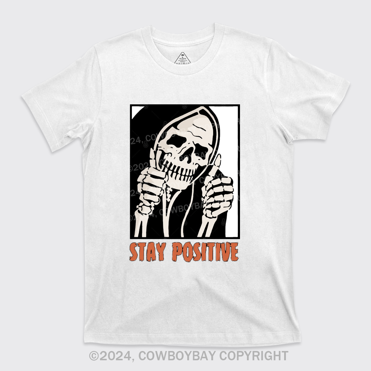 Stay Positive Skeleton T-Shirts