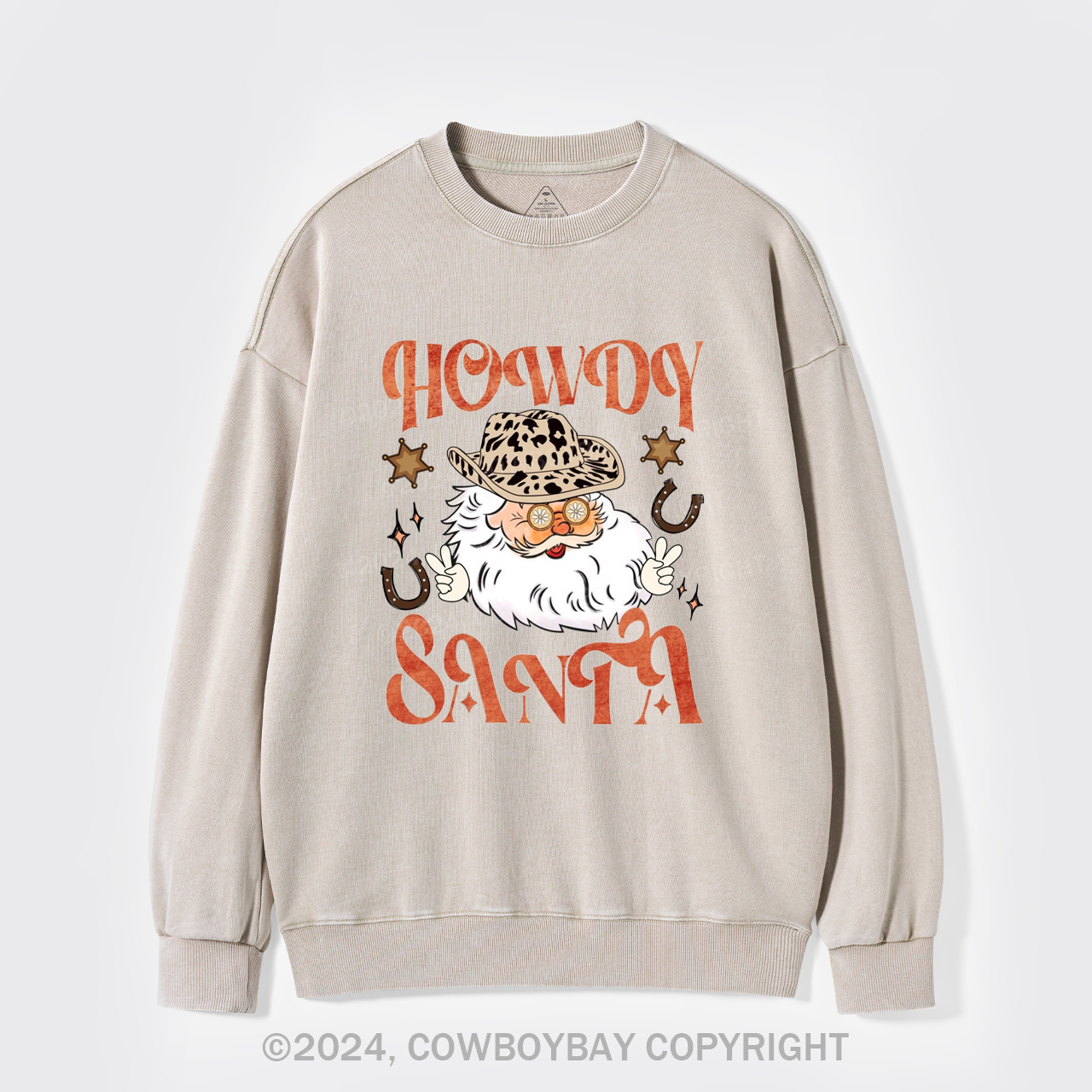 Howdy Santa Washed Sweatshirts