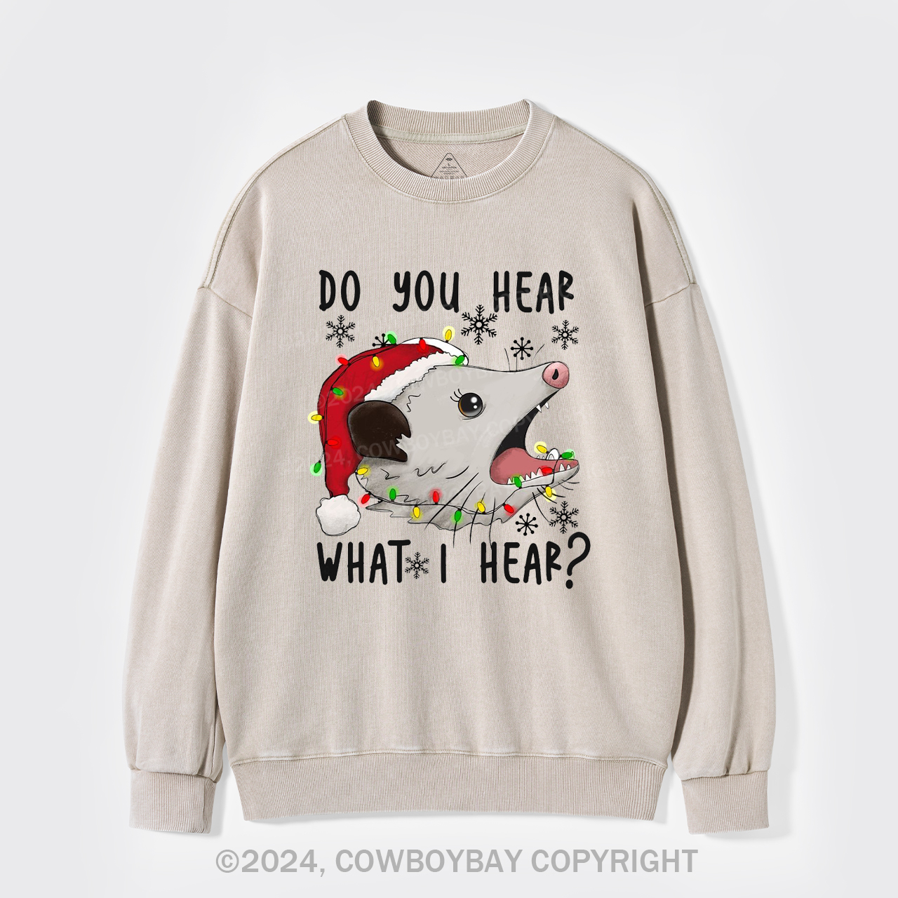 Do You Hear What I Hear Washed Sweatshirts