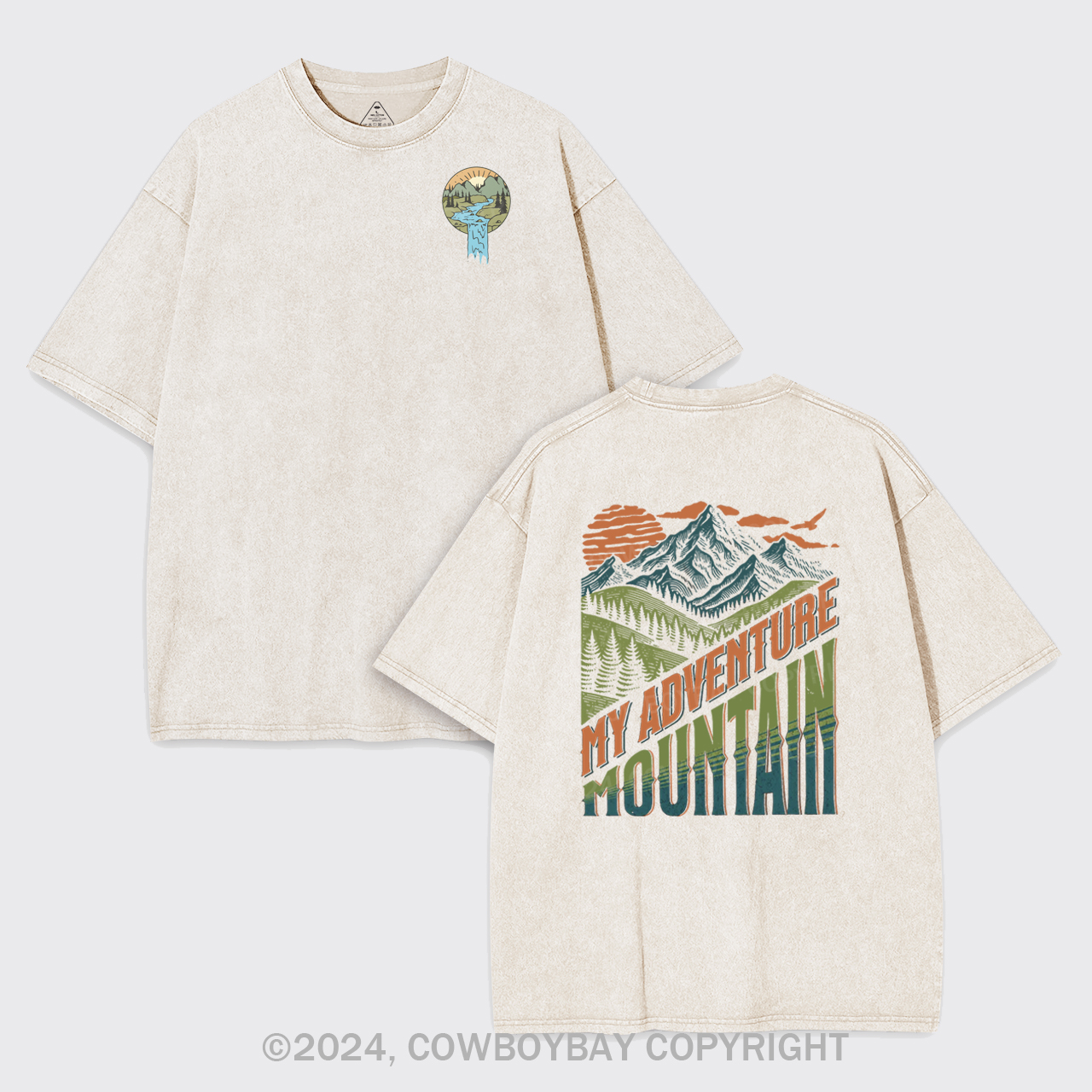 Sunrise River Forest Garment-dye Tees
