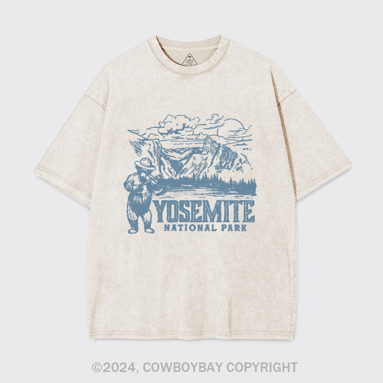 Hiking In Yosemite National Park Garment-dye Tees