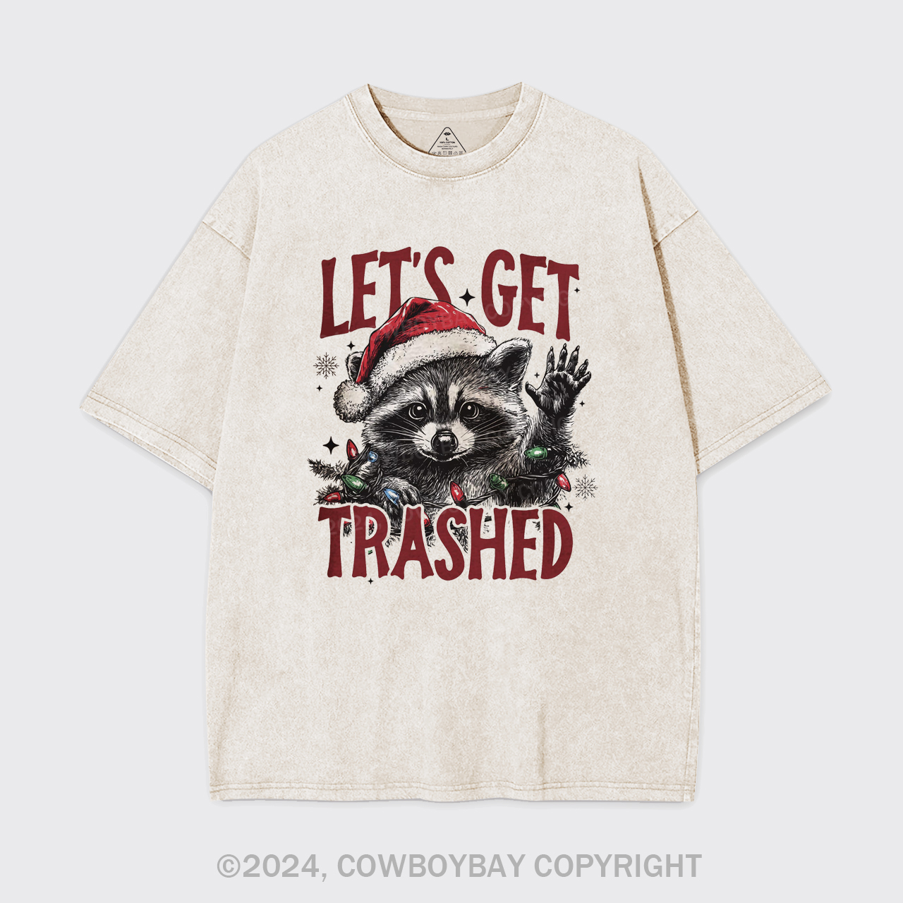 Let's Get Trashed Christmas Garment-dye Tees