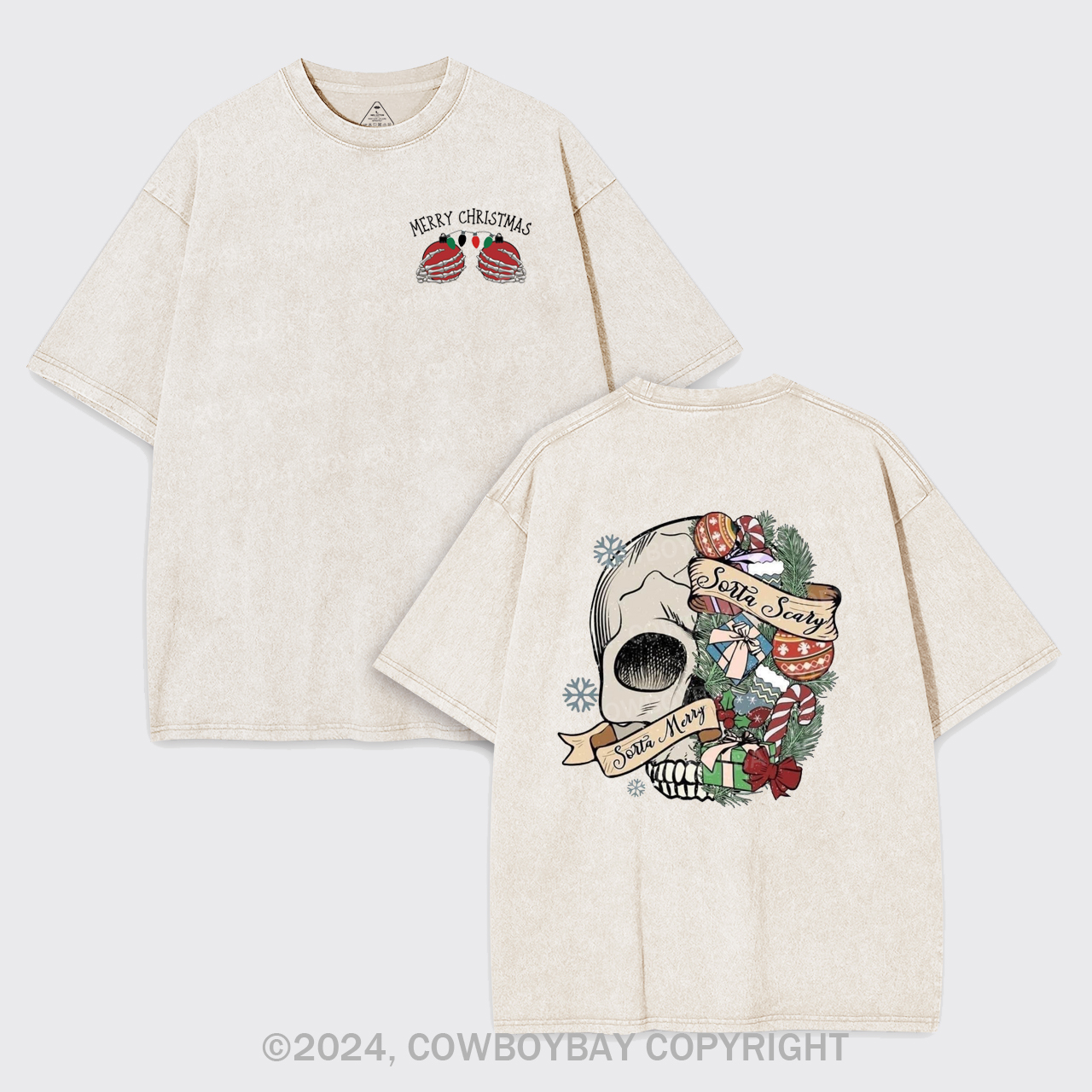 Merry Christmas Garment-dye Tees