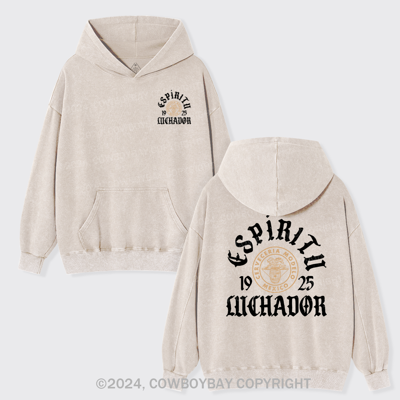 Espiritu Luchador Garment-Dye Hoodies