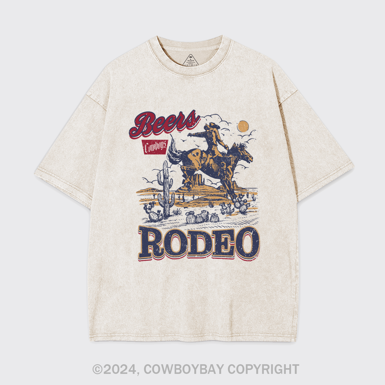 The Rodeo Of Cowboy Garment-dye Tees