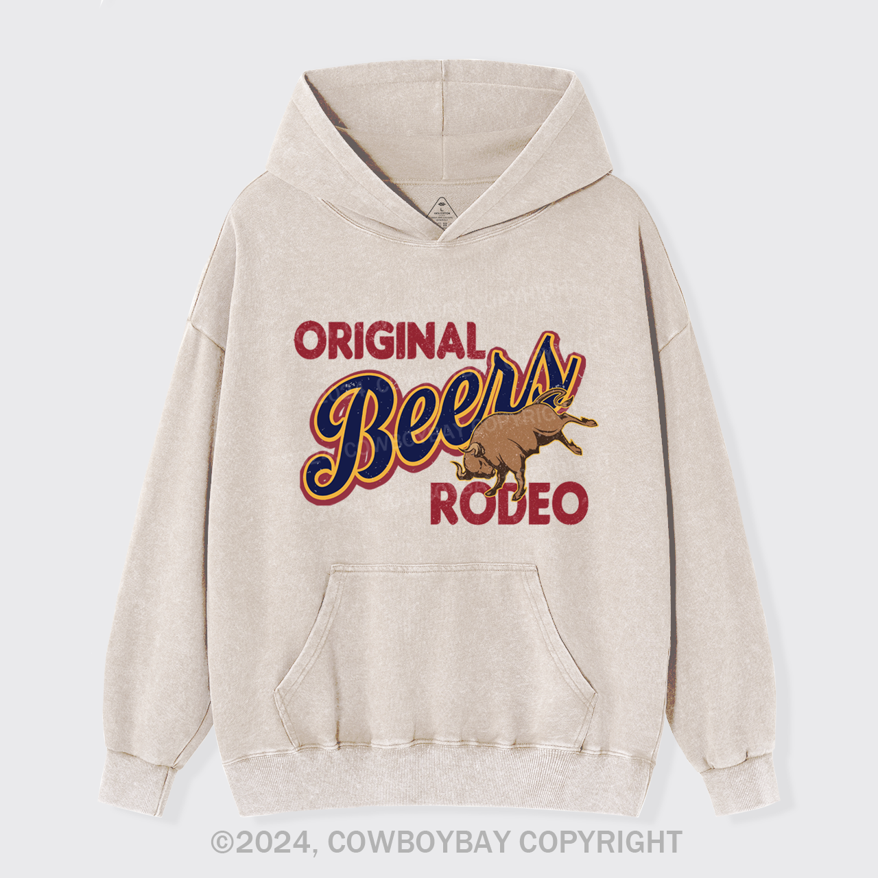 Rodeo And Beers Garment-Dye Hoodies