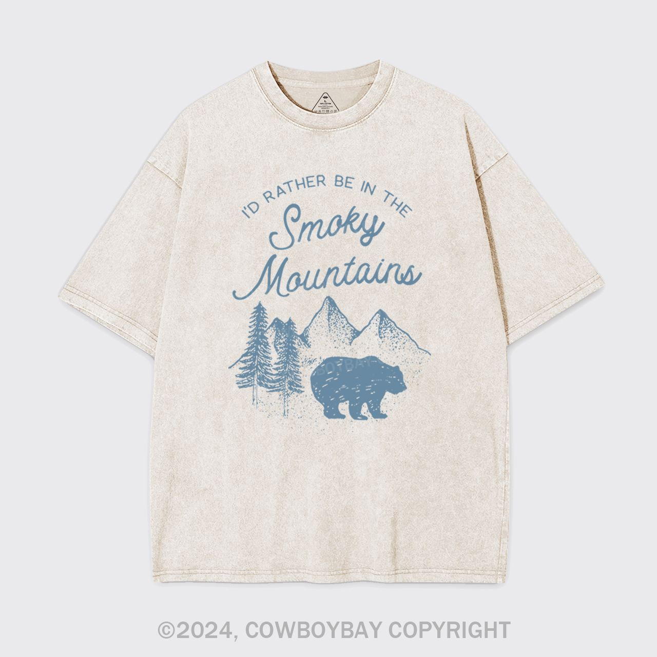 I'd Rather Be In The Great Smoky Mountains Garment-dye Tees