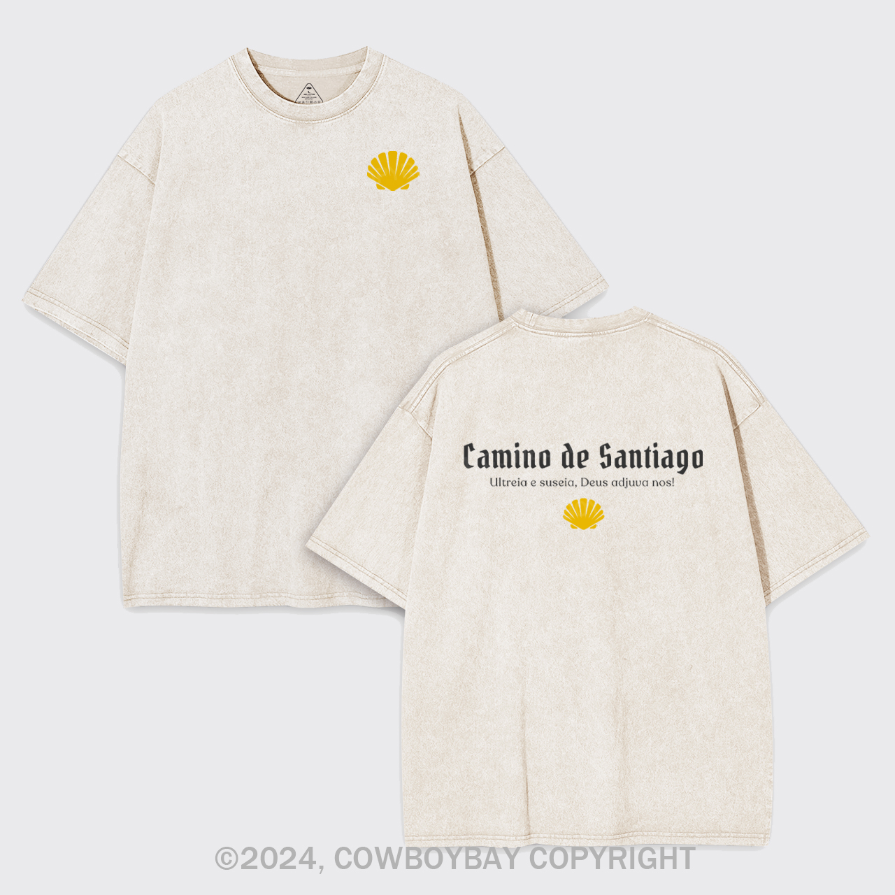 Camino De Santiago arment-dye Tees
