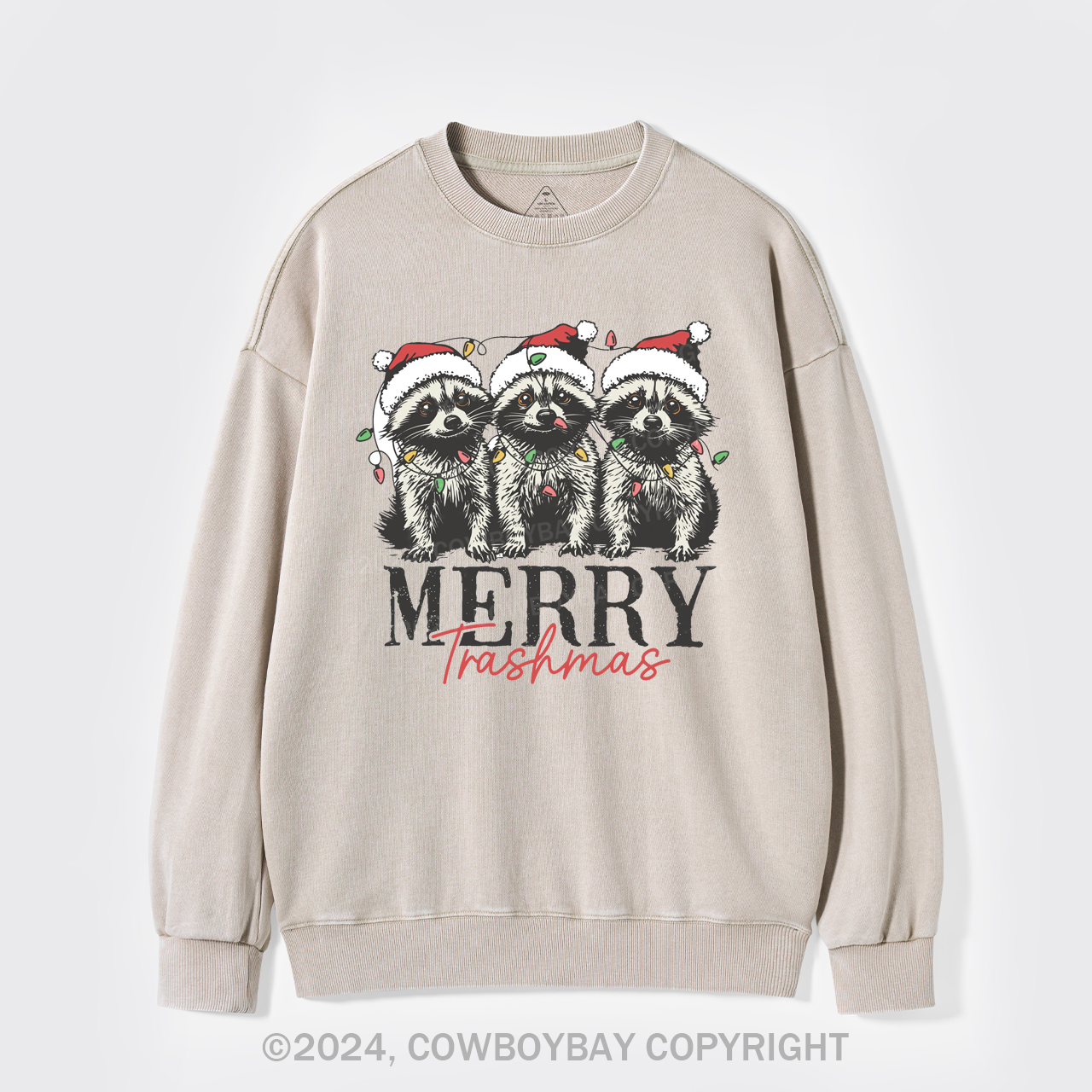 Merry Trashmas Washed Sweatshirts
