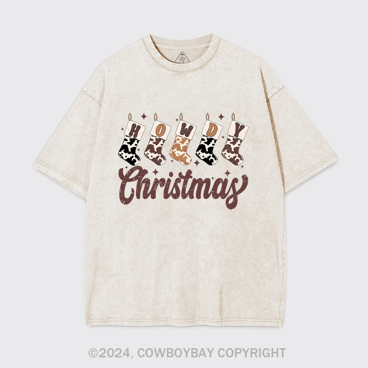 Howdy Christmas Garment-dye Tees