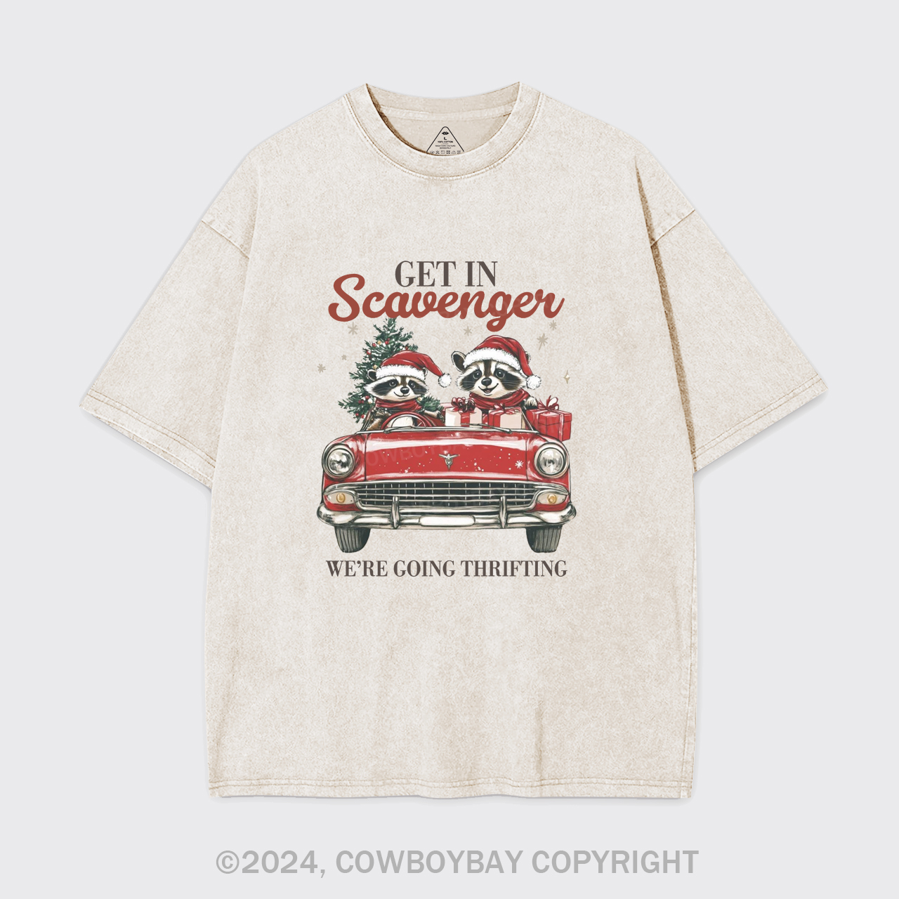 Get In Scavenger Were Going Thrifting Garment-dye Tees