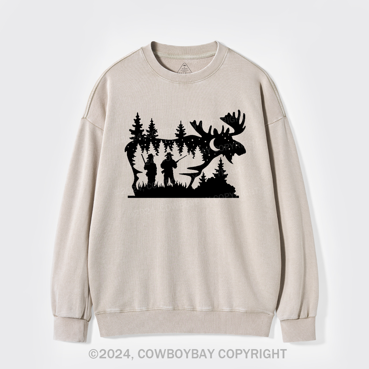 Moose Hunting Washed Sweatshirts