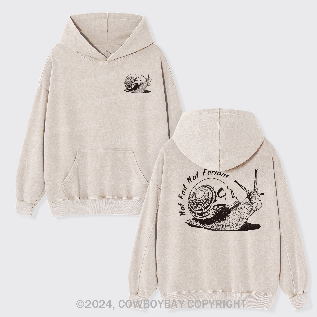 Not Fast Not Furious Garment-Dye Hoodies