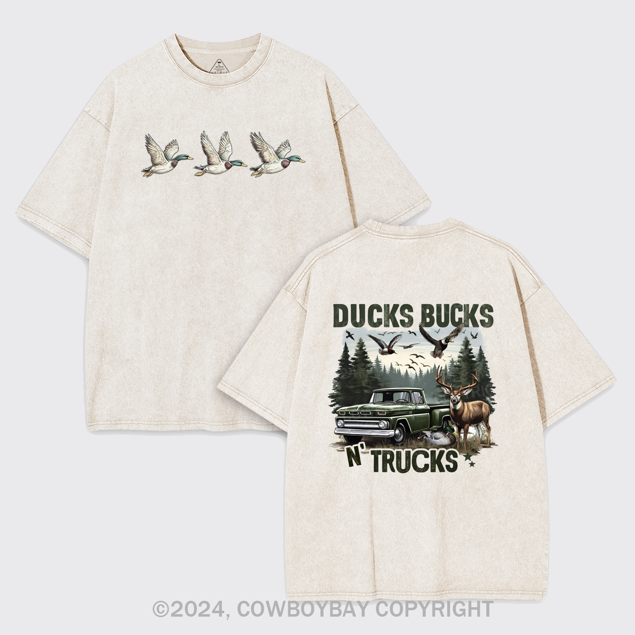 Bucks Ducks N'trucks Garment-dye Tees