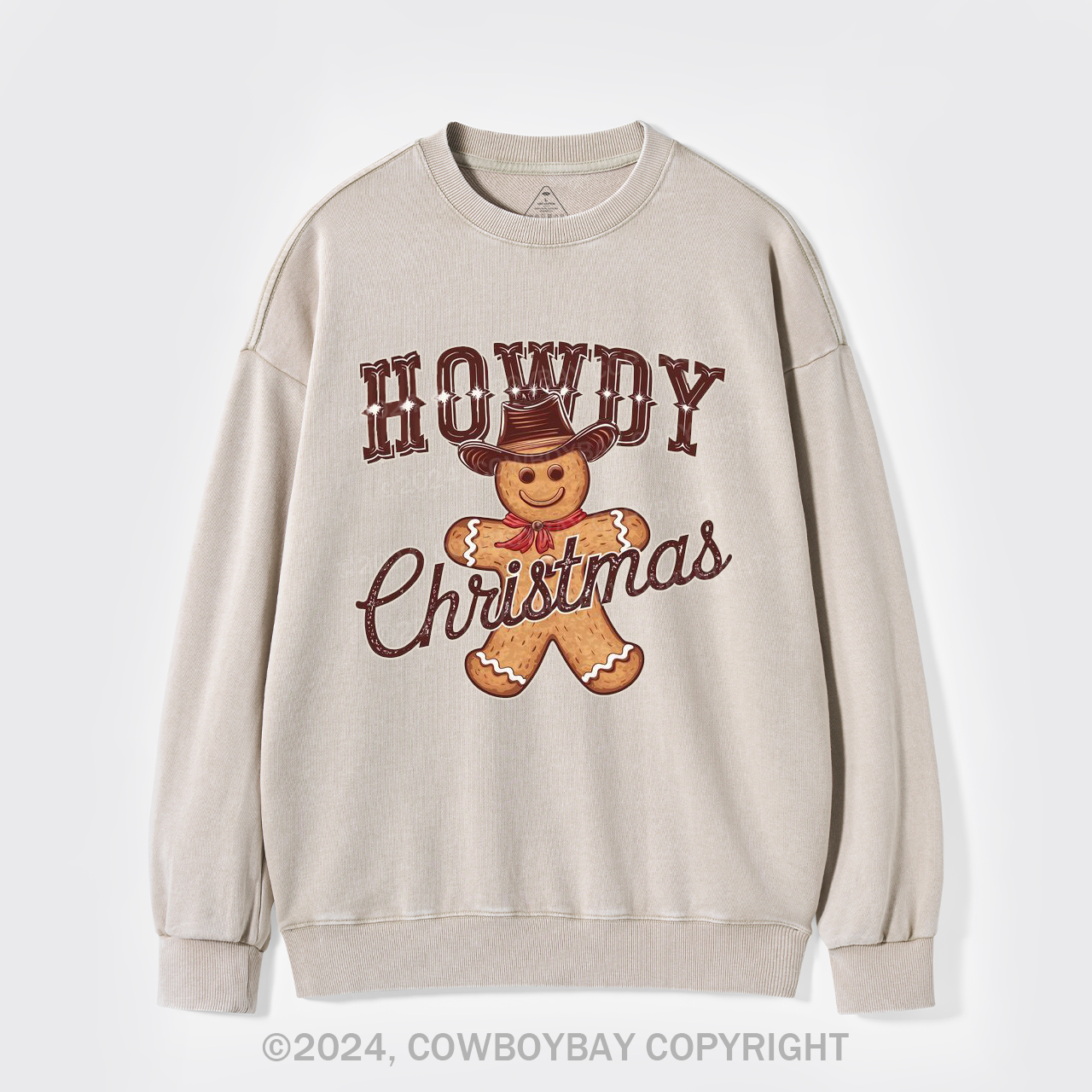 Howdy Christmas Washed Sweatshirts
