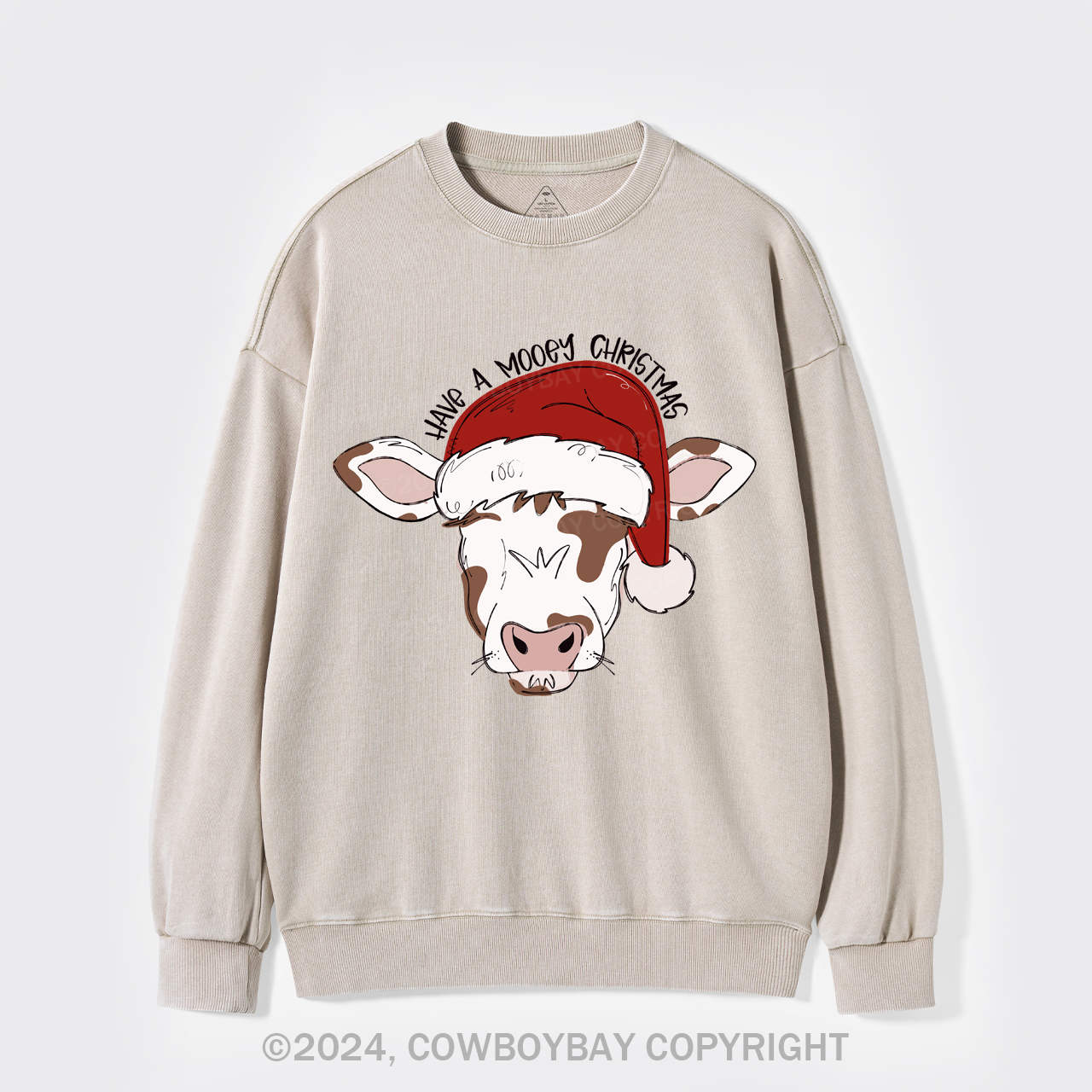 Mooey Christmas Boy Washed Sweatshirts