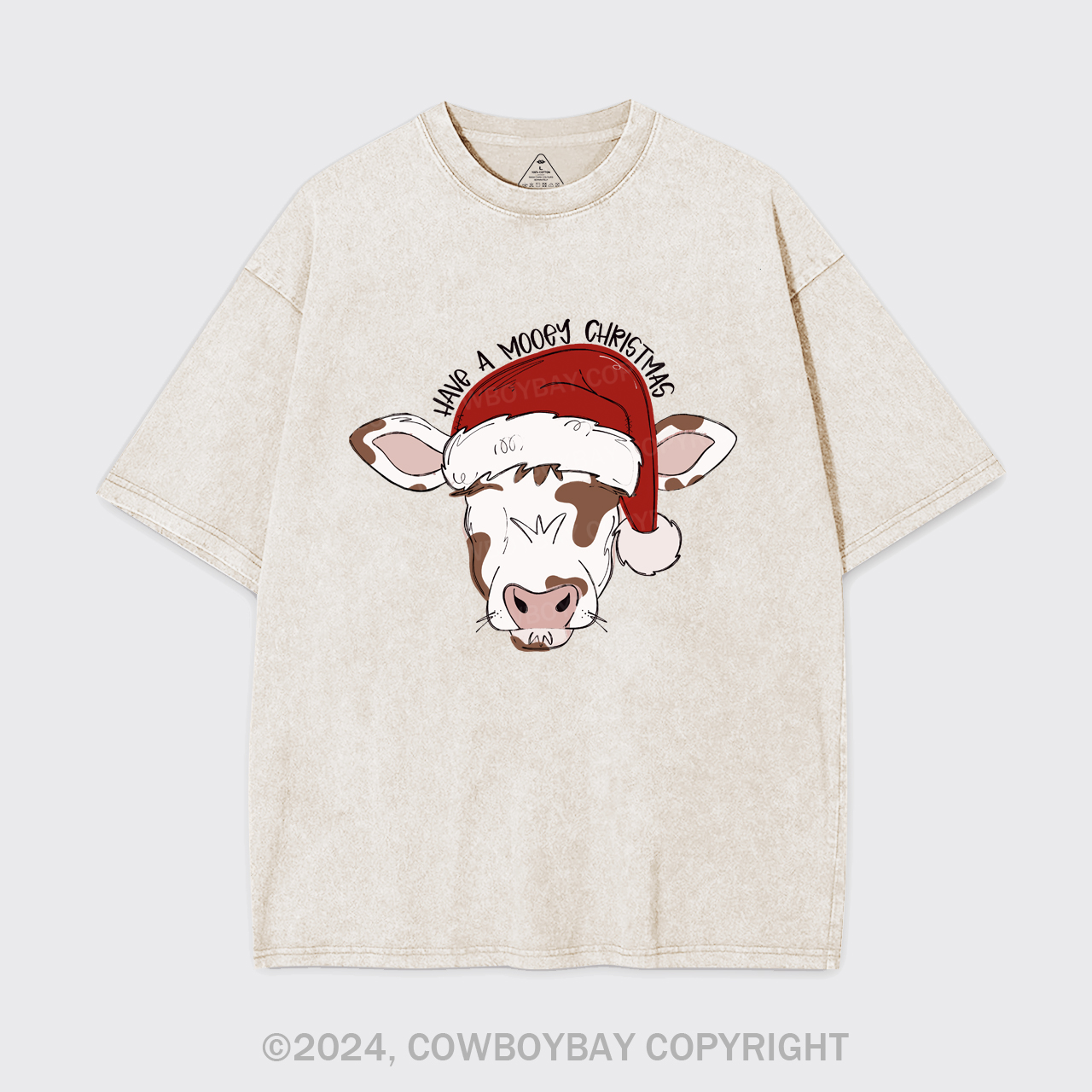 Mooey Christmas Boy Garment-dye Tees