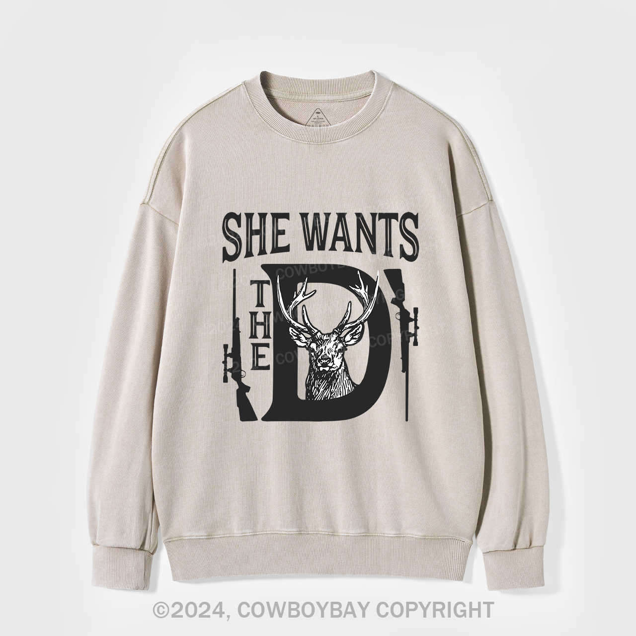 She Wants The D Washed Sweatshirts