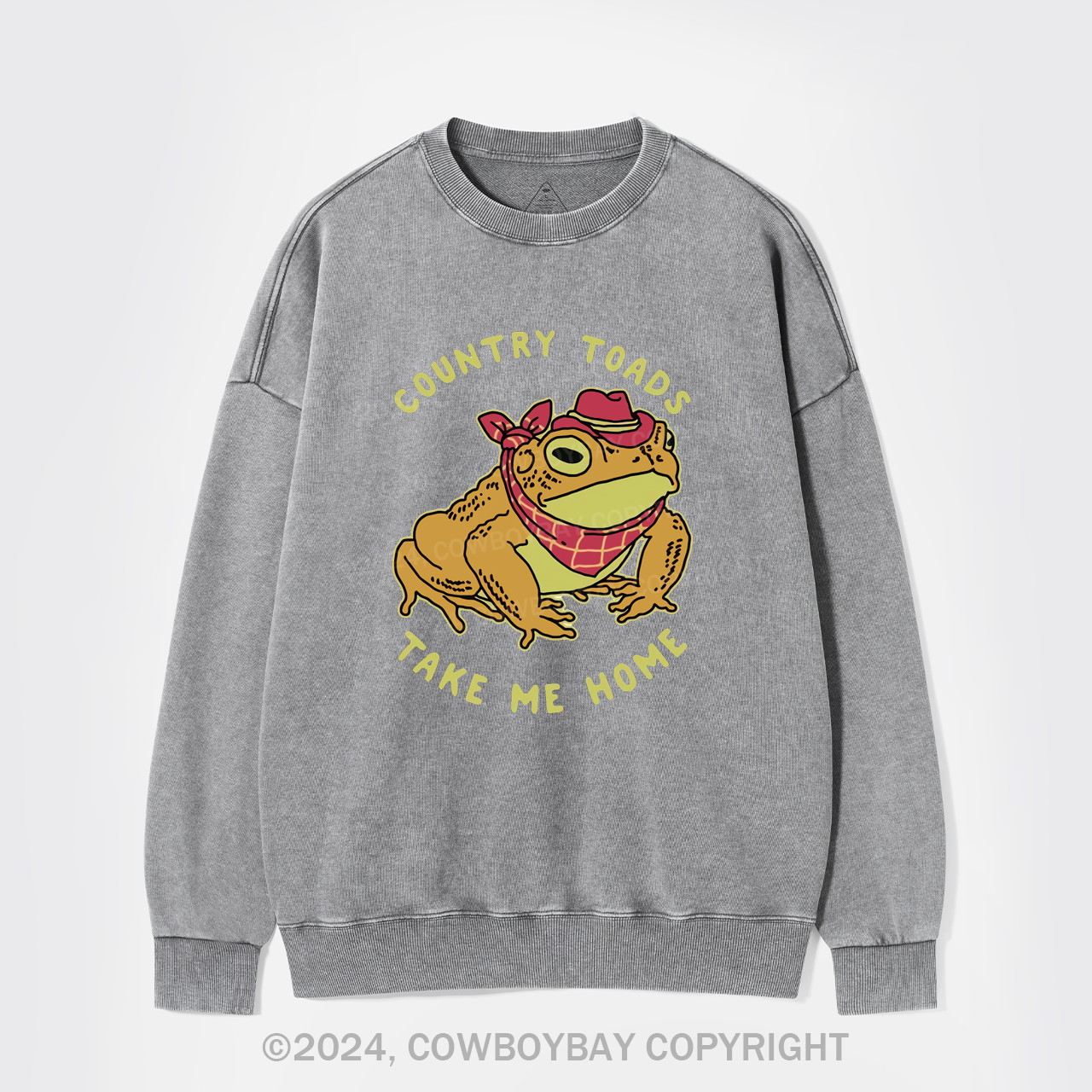 Country Toads Take Me Home Washed Sweatshirts