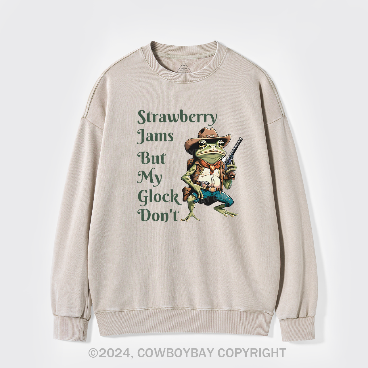 Strawberry Jams But My Glock Don't Washed Sweatshirts