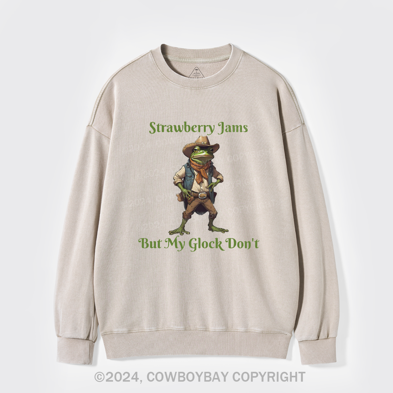 Strawberry Jams But My Glock Don't Washed Sweatshirts