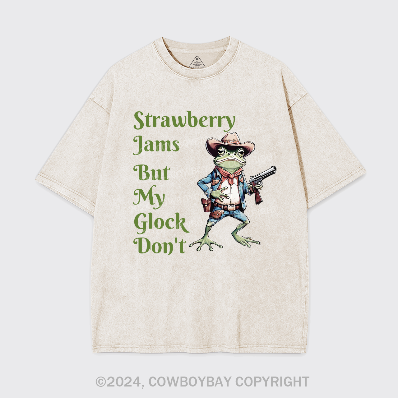 Strawberry Jams But My Glock Don't Garment-dye Tees