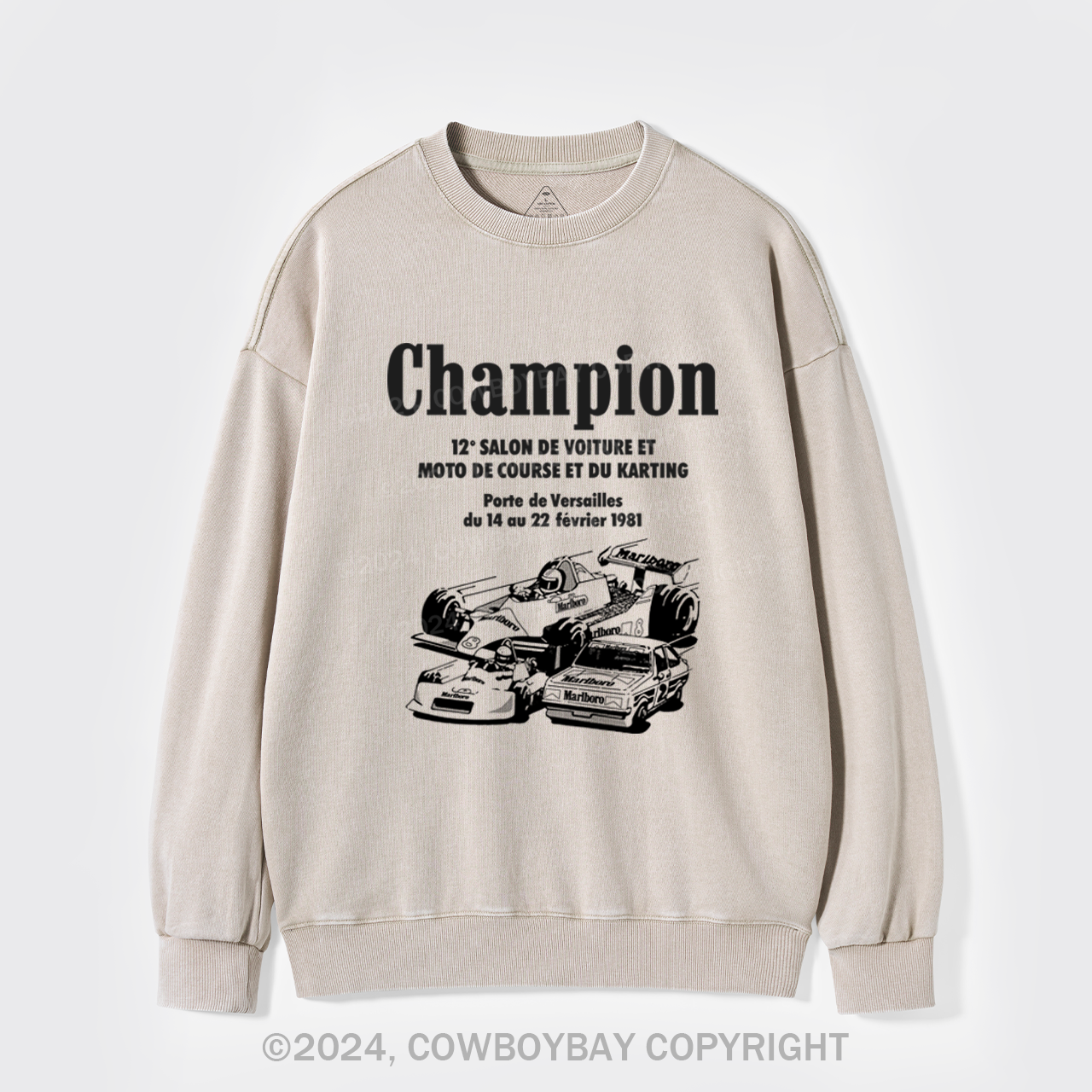 Paris Passion Racing Washed Sweatshirts