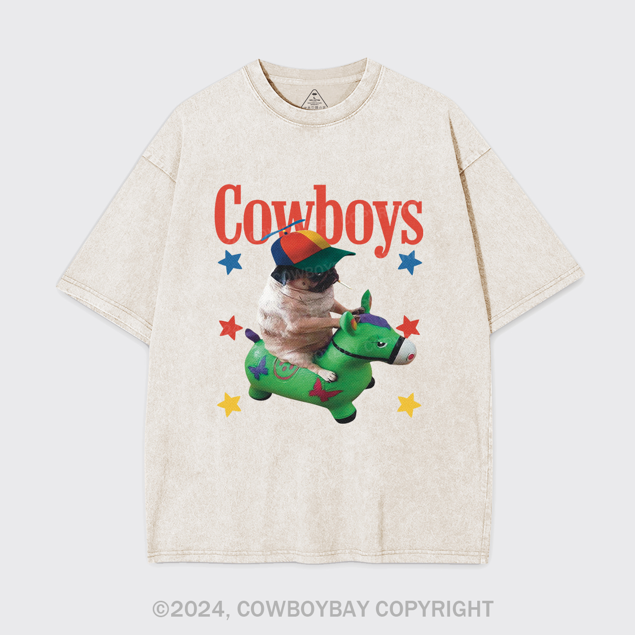 Puppy Imitation Garment-dye Tees