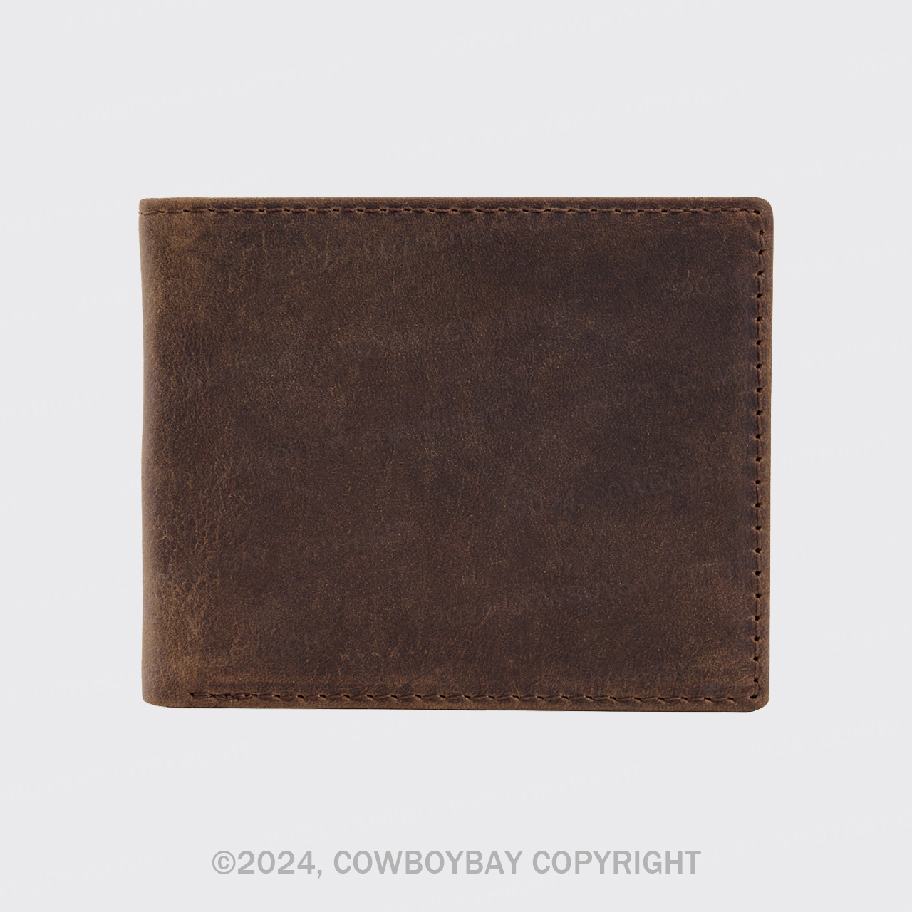 Personalized Vintage Leather Card Bag