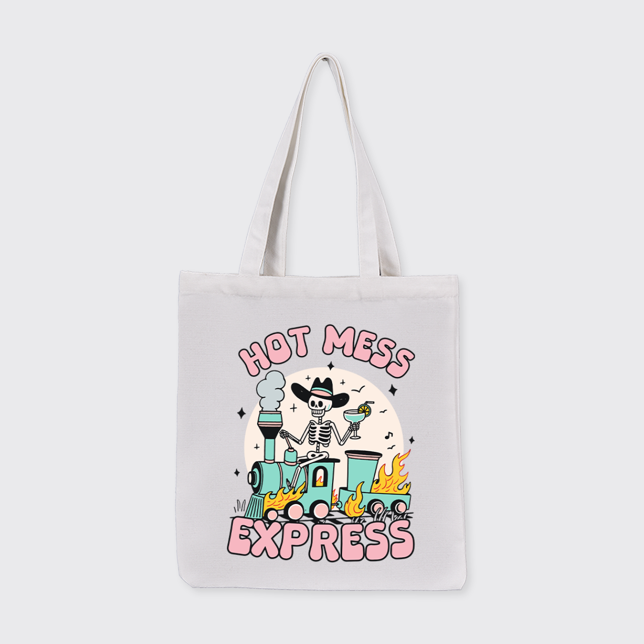 Mental Health-Hot Mess Express_Cowboybay Canvas Tote Bag