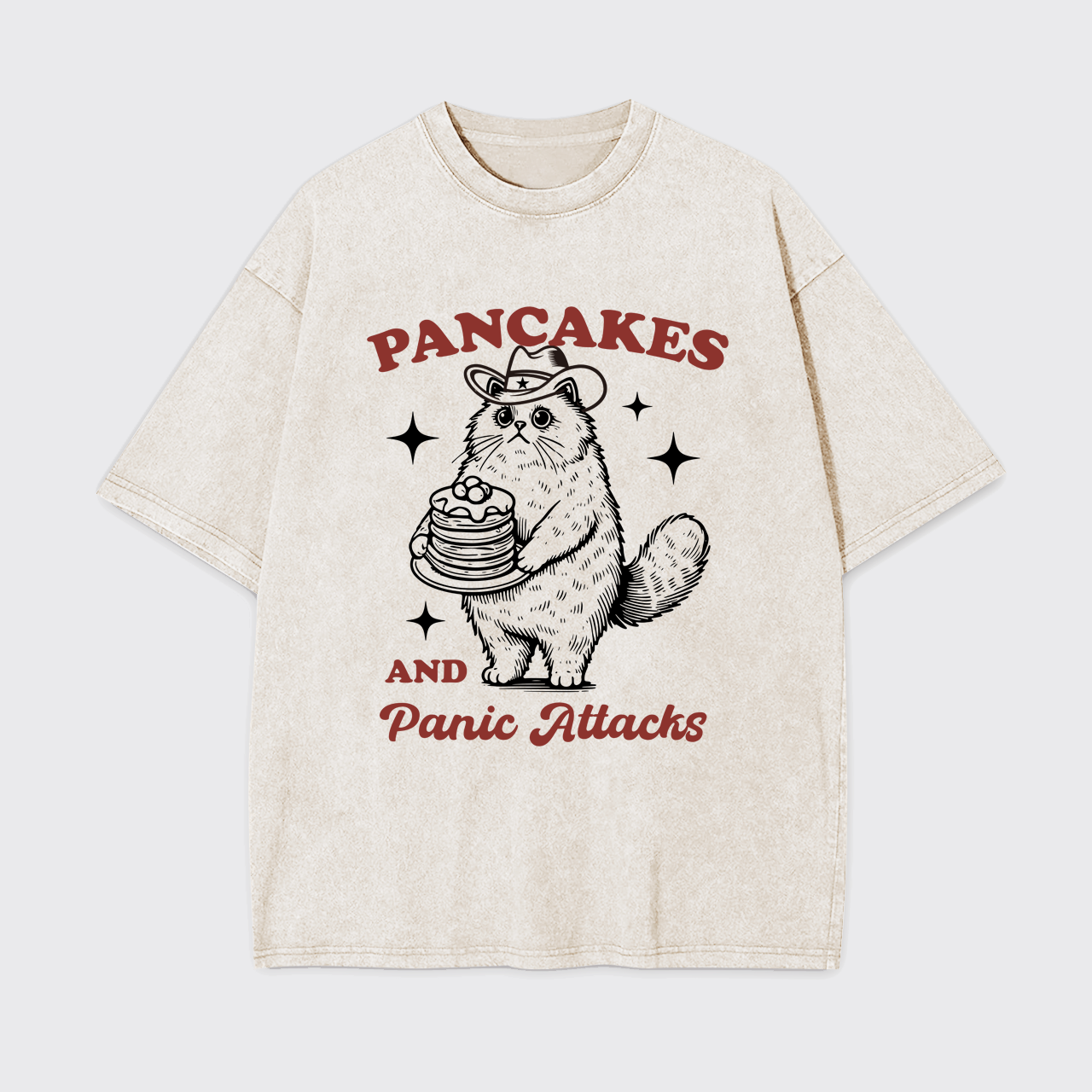 Mental Anxiety-Pancakes And Panic Attacks Garment-dye Tees