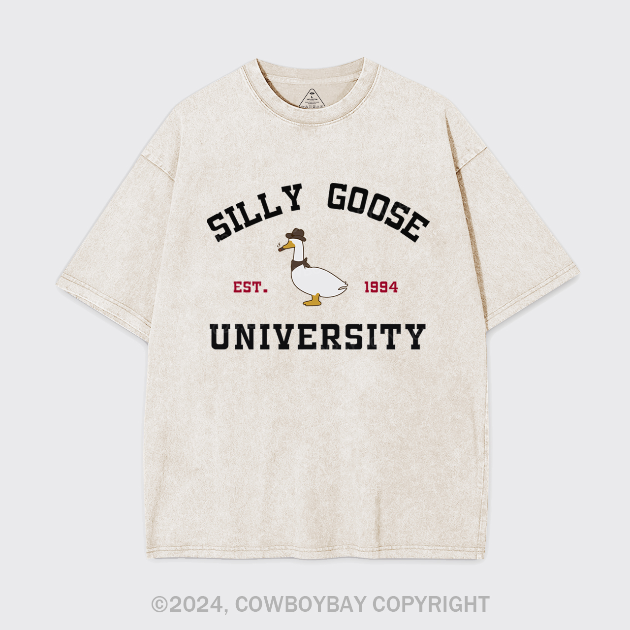 Silly Goose University Garment dye Tees Sale Cowboybay