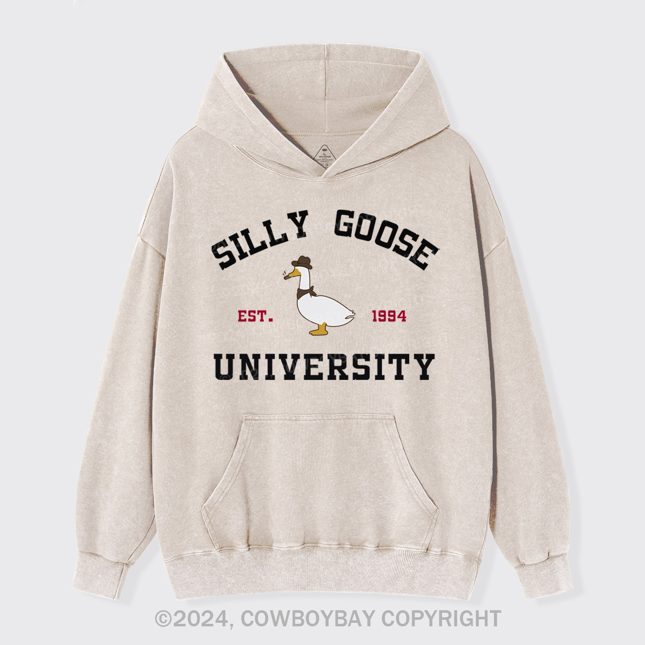 Silly Goose University Garment-Dye Hoodies