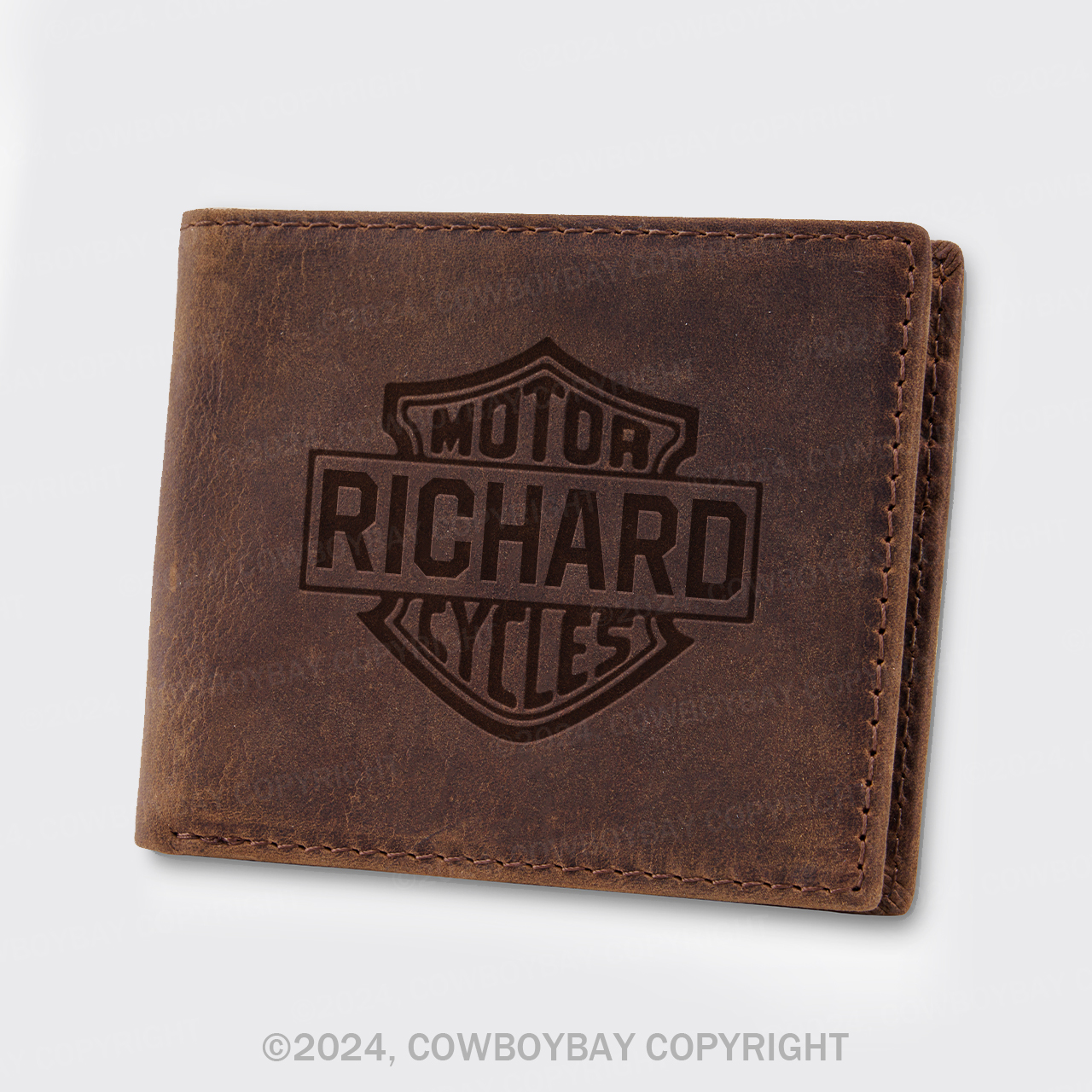 Personalized Vintage Leather Wallet _3