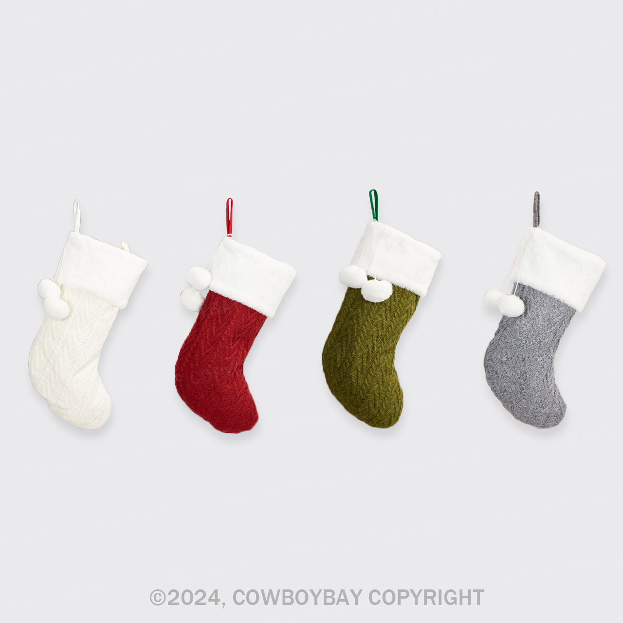 Personalized Name Christmas Knitted Stocking
