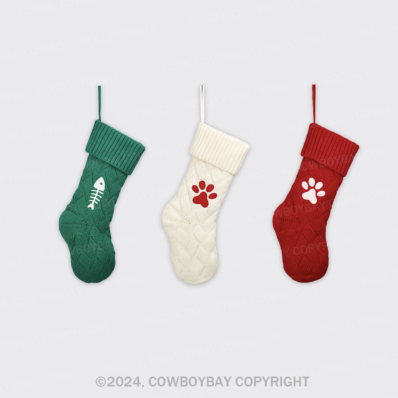 Personalized Name Wool Weaving Christmas Stocking