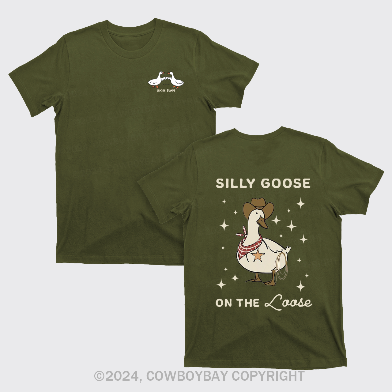 Retro Silly Goose On The Loose T-Shirts