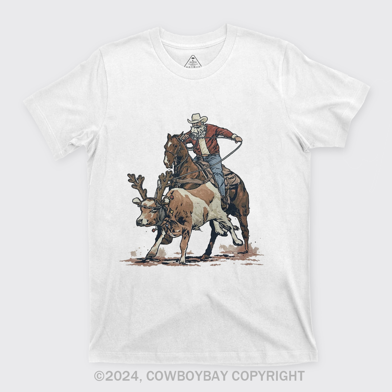 Western Roping Santa T-Shirts