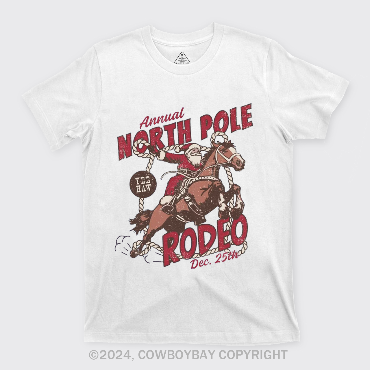 North Pole Rodeo Crewneck T-Shirts
