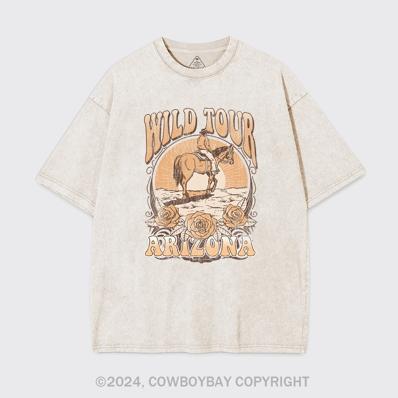 Wild Tour Arizona Cowboy Garment-dye Tees
