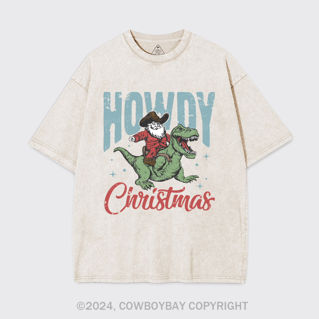 Retro Santa Claus Garment-dye Tees