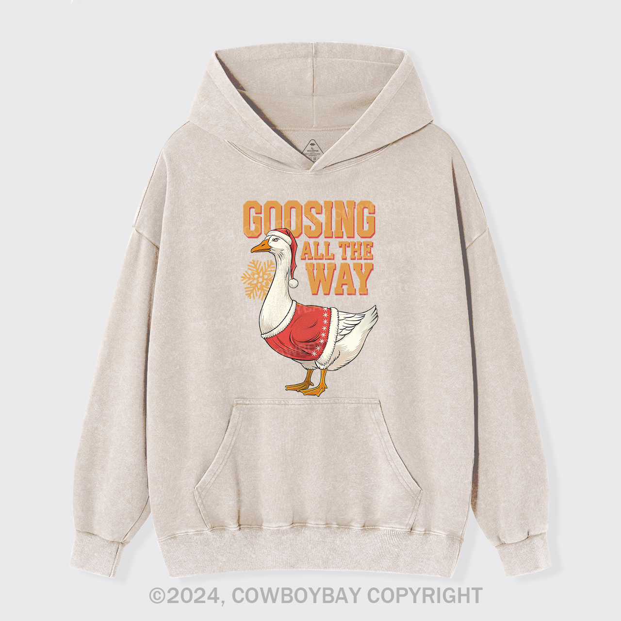 Goosing All The Way Garment-Dye Hoodies