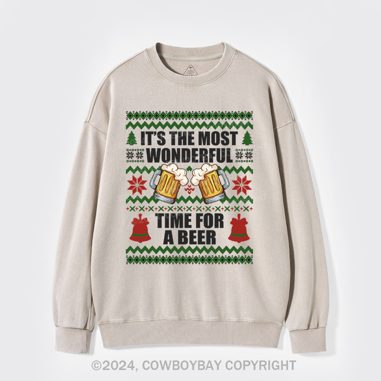 It's The Most Wonderful Time For A Beer Washed Sweatshirts